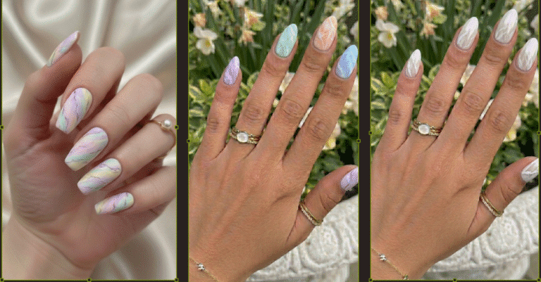 15 Spring Marble Nail Designs
