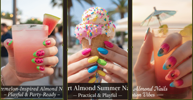 17 Summer Almond Nail Designs