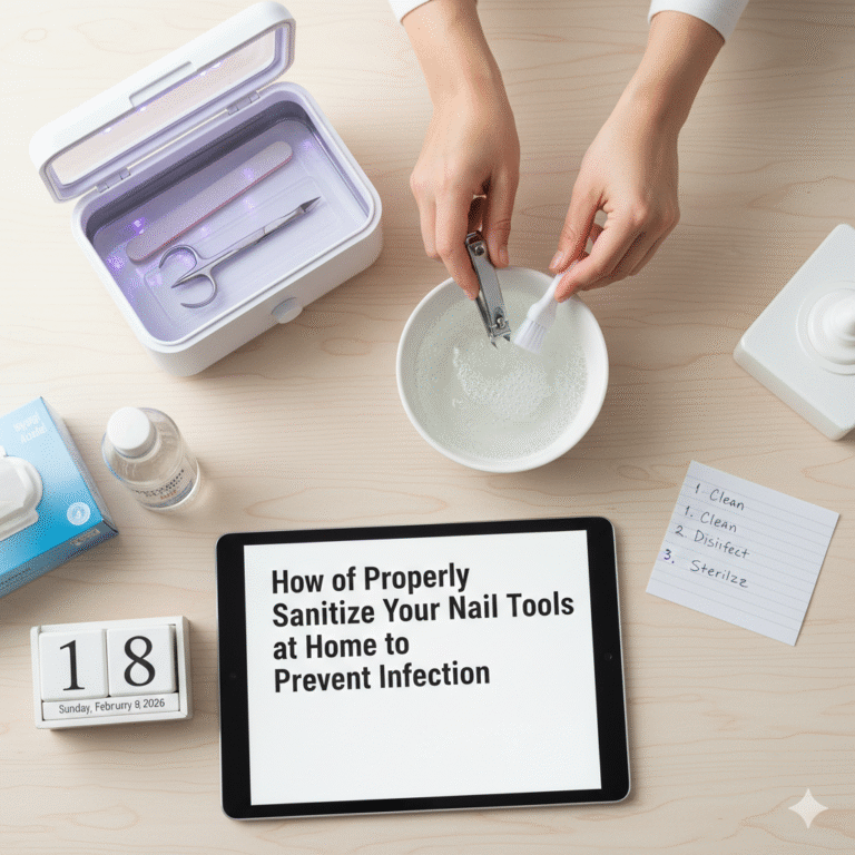How to Properly Sanitize Your Nail Tools at Home to Prevent Infection