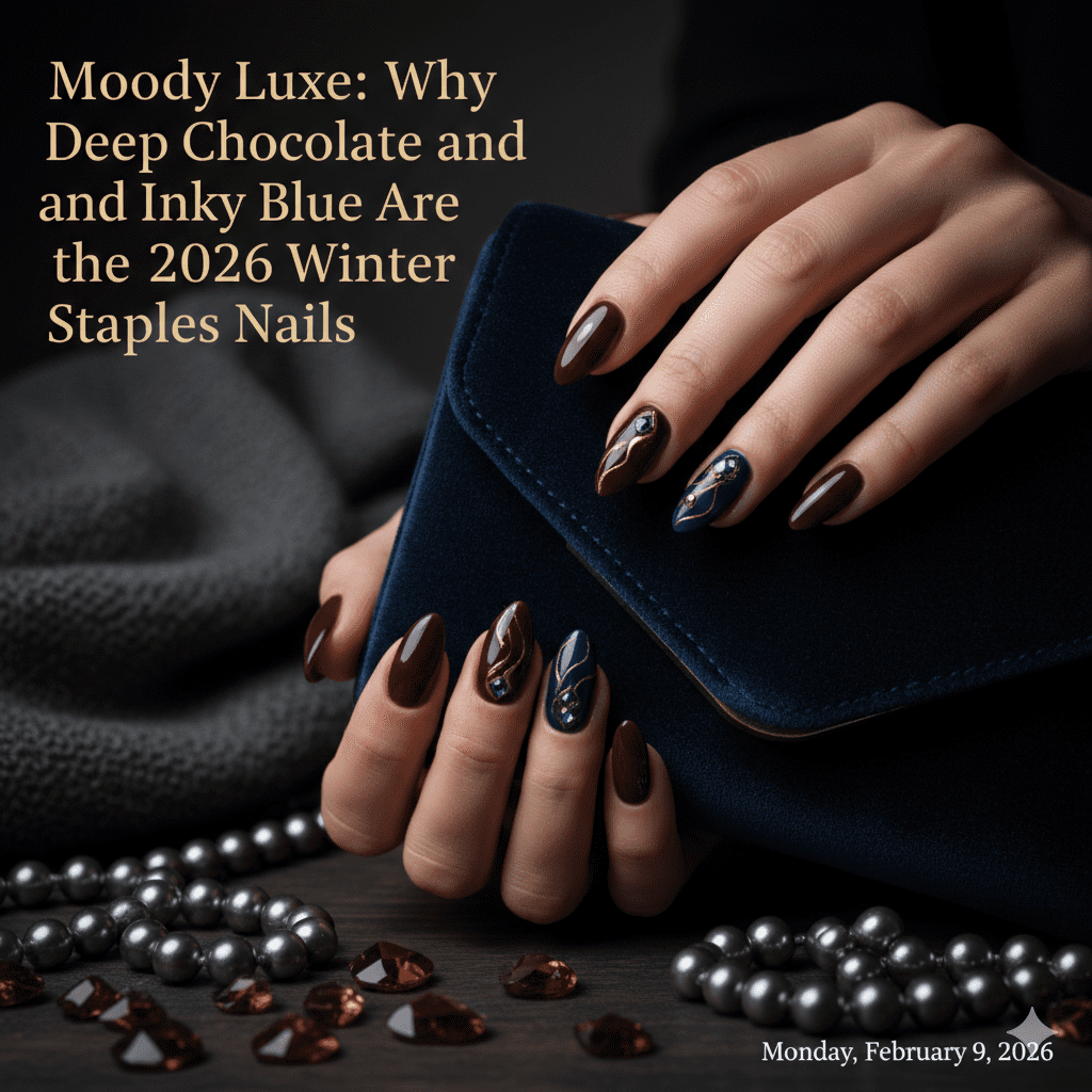 Moody Luxe Why Deep Chocolate and Inky Blue Are the 2026 Winter Staples