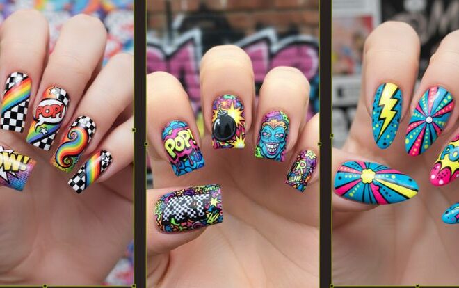16 Colorful Pop Art Nail Designs That Will Blow Your Mind