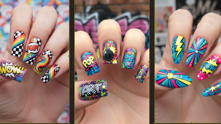 16 Colorful Pop Art Nail Designs That Will Blow Your Mind